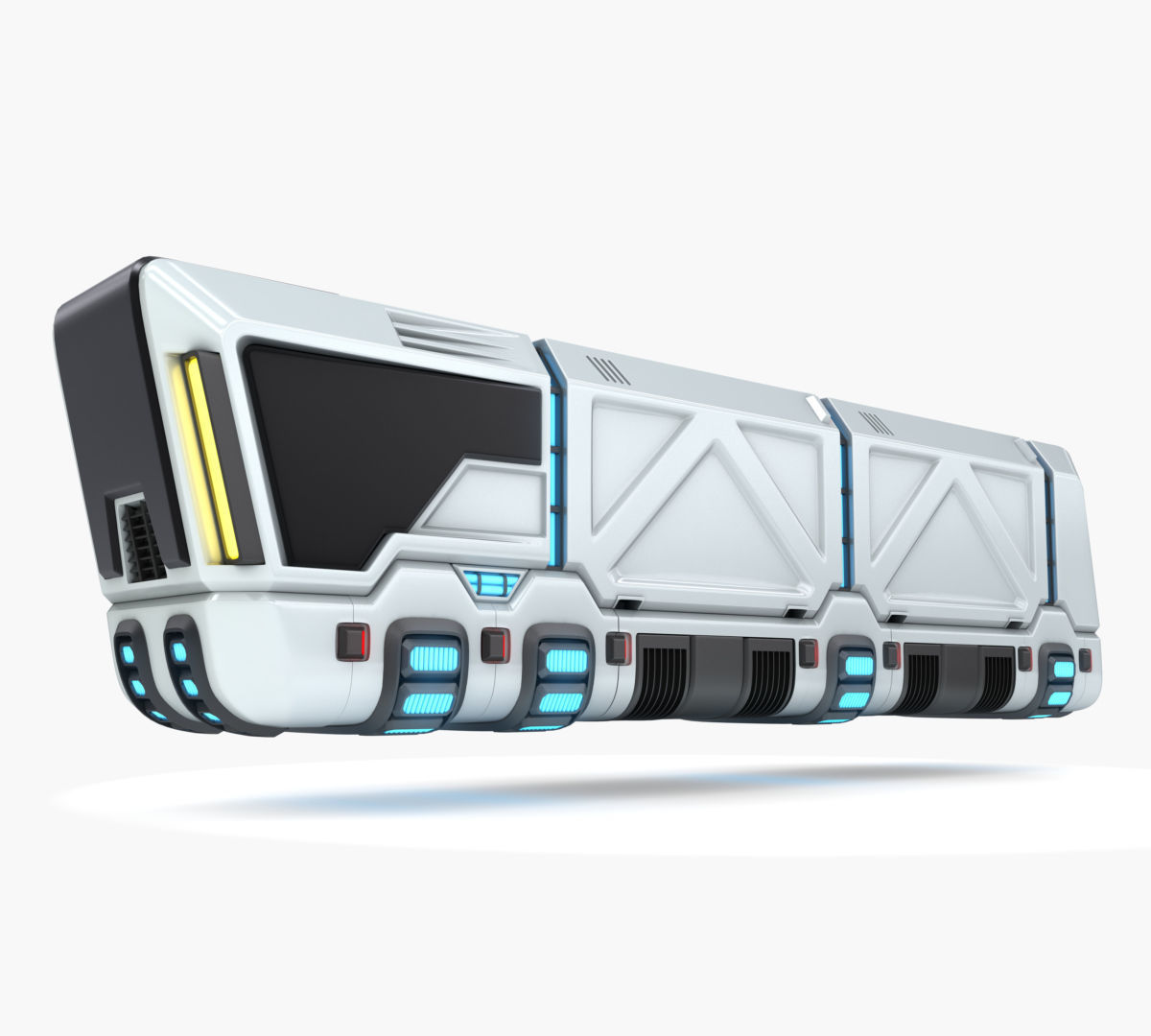 Hover truck 03 3D model_9