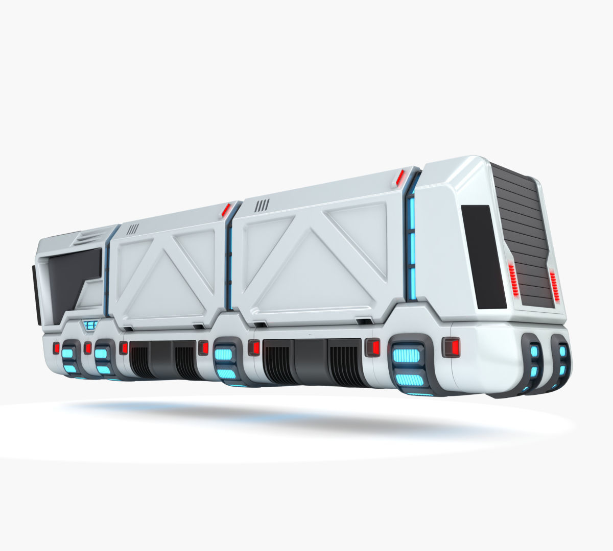 Hover truck 03 3D model_1