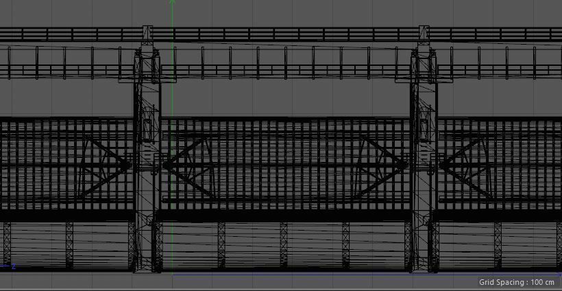 bridge dam 3D model 3D model_9