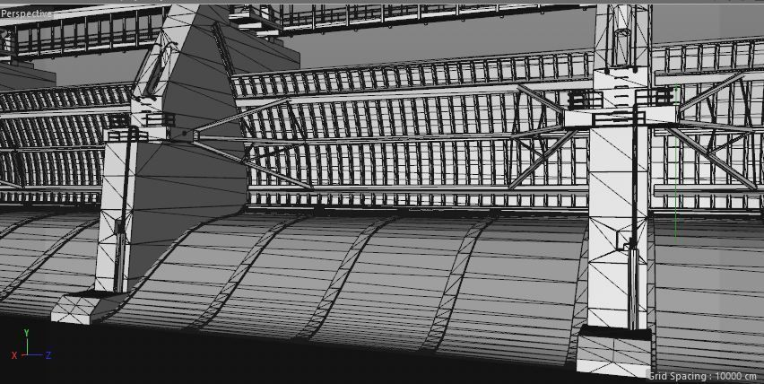 bridge dam 3D model 3D model_8