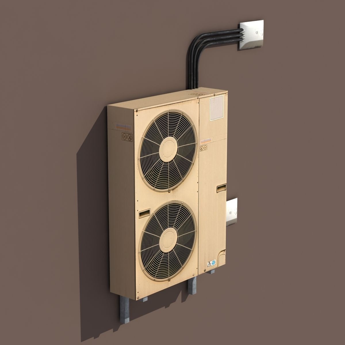 Air conditioning PACK Low Poly Low-poly 3D model_5