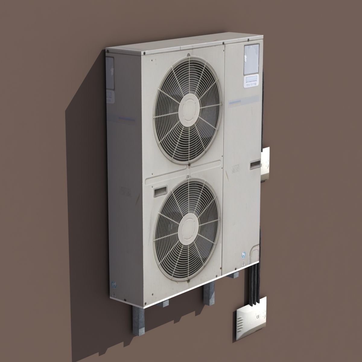 Air conditioning PACK Low Poly Low-poly 3D model_8