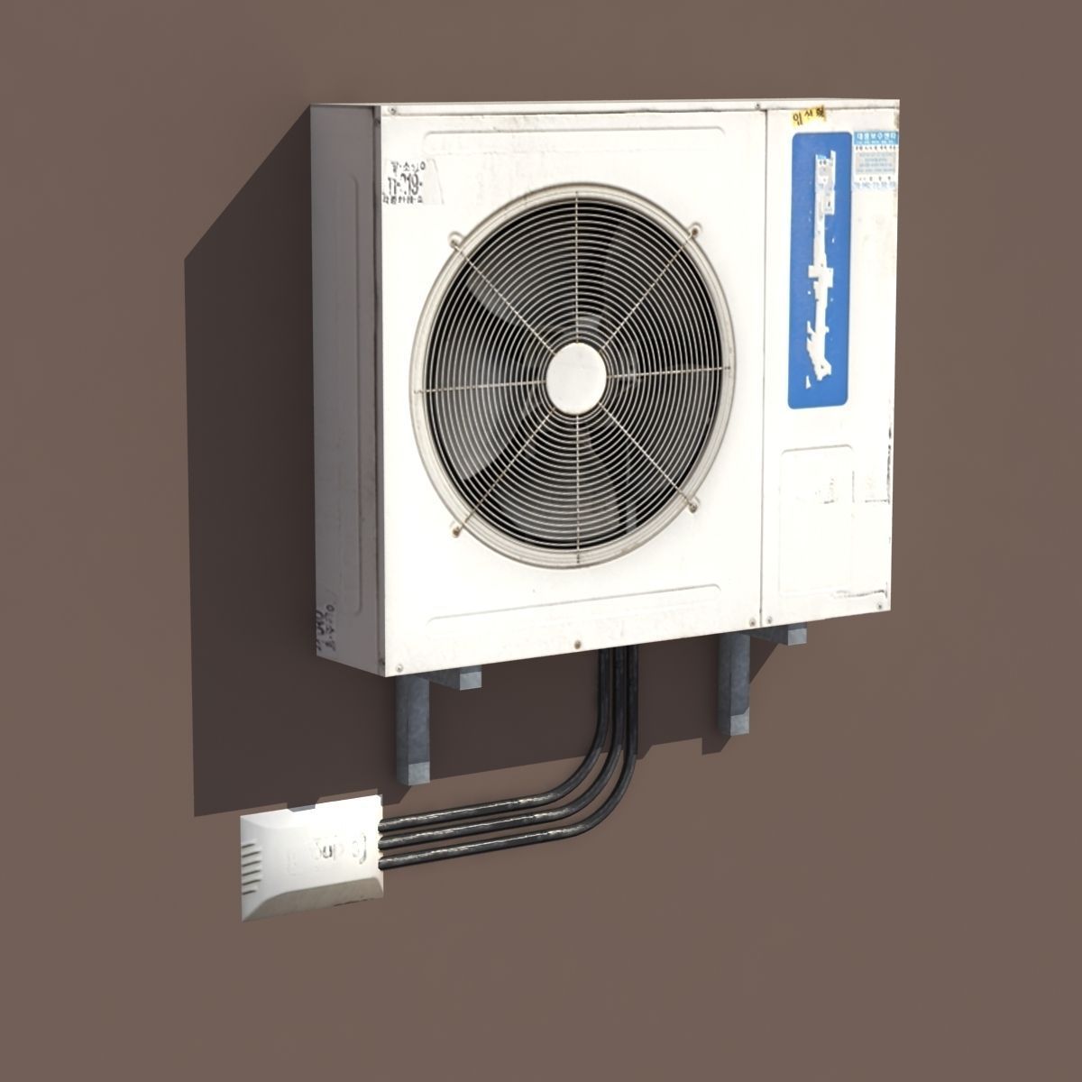 Air conditioning PACK Low Poly Low-poly 3D model_11