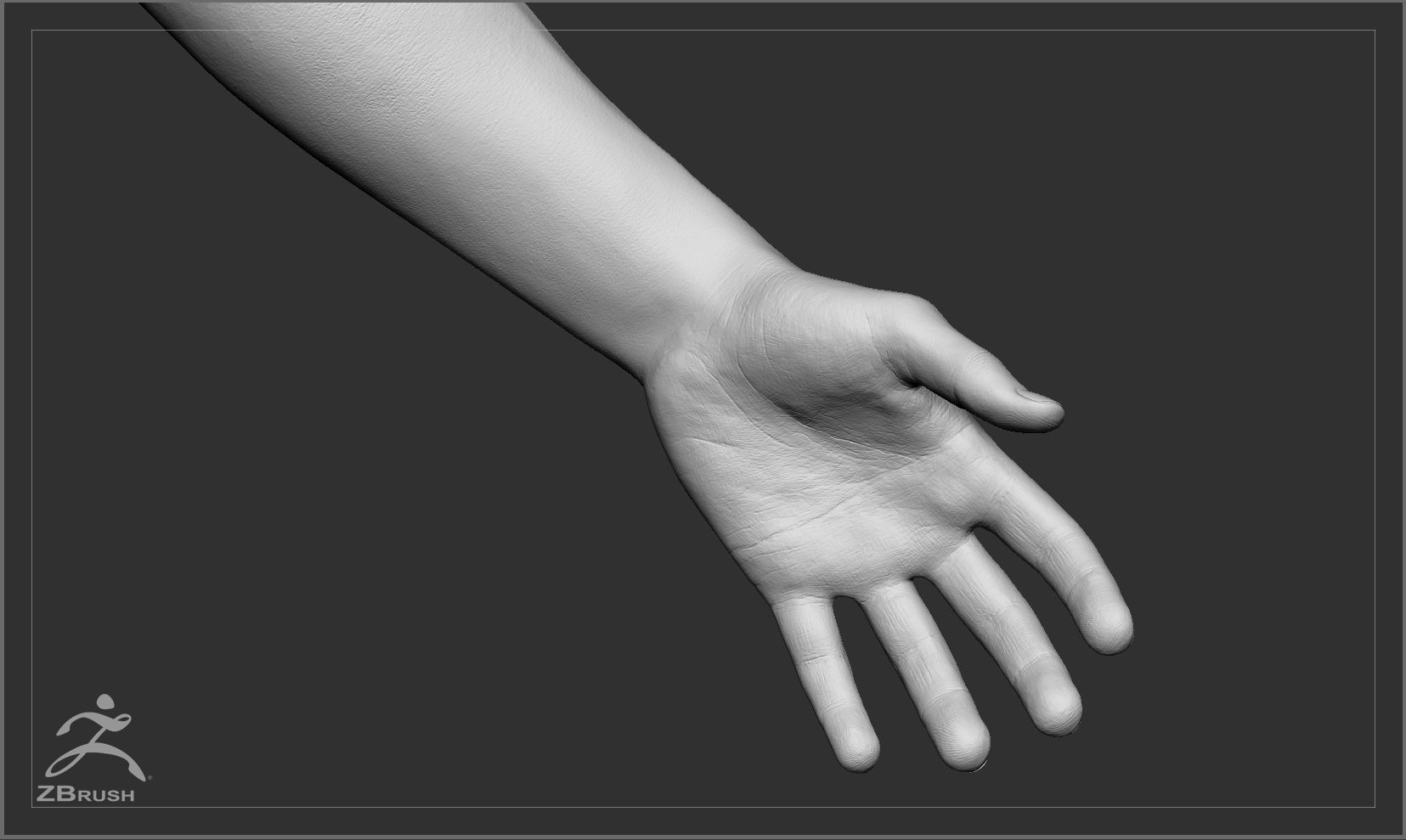 Average Asian Male Body Basemesh 3D model_8