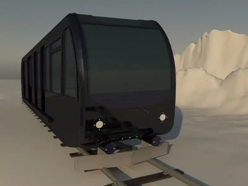 Train travel 3D model_0
