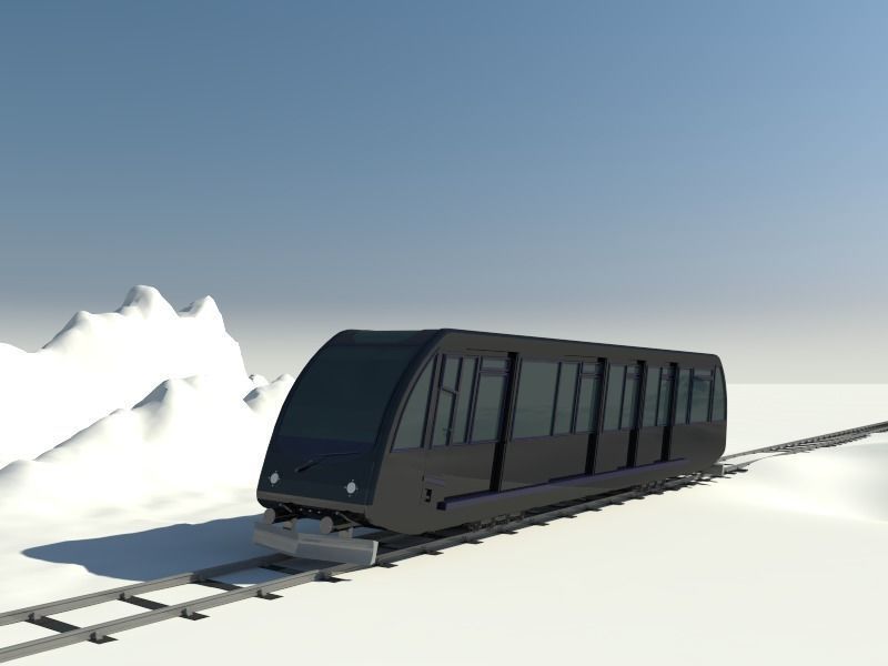 Train travel 3D model_1