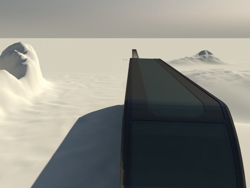 Train travel 3D model_4