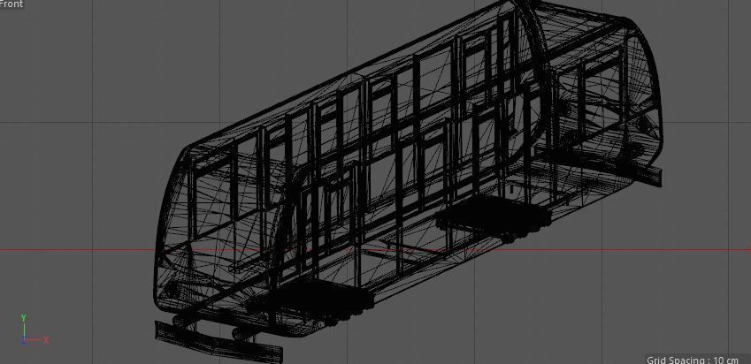 Train travel 3D model_8