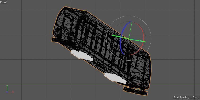 Train travel 3D model_7