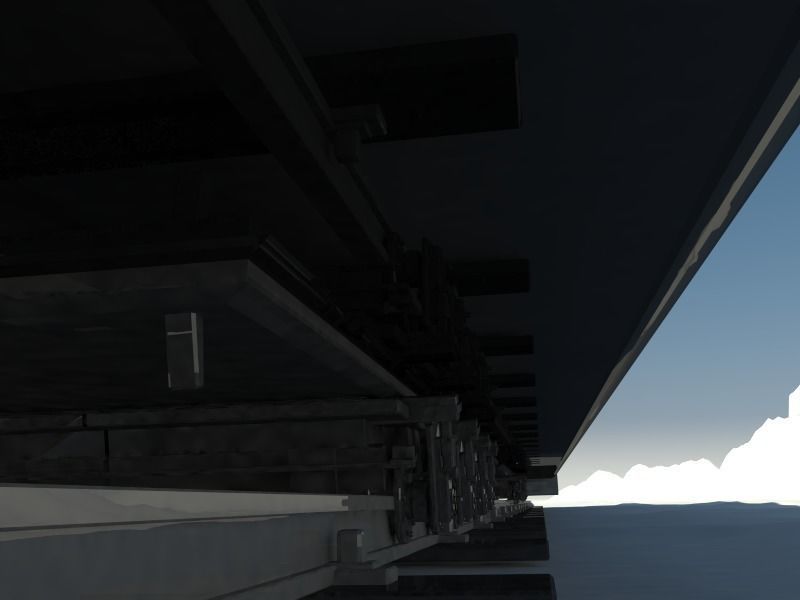 Train travel 3D model_2