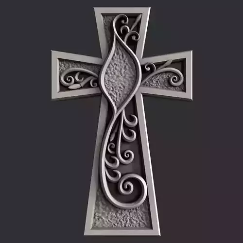 3d STL models for CNC set cross 8