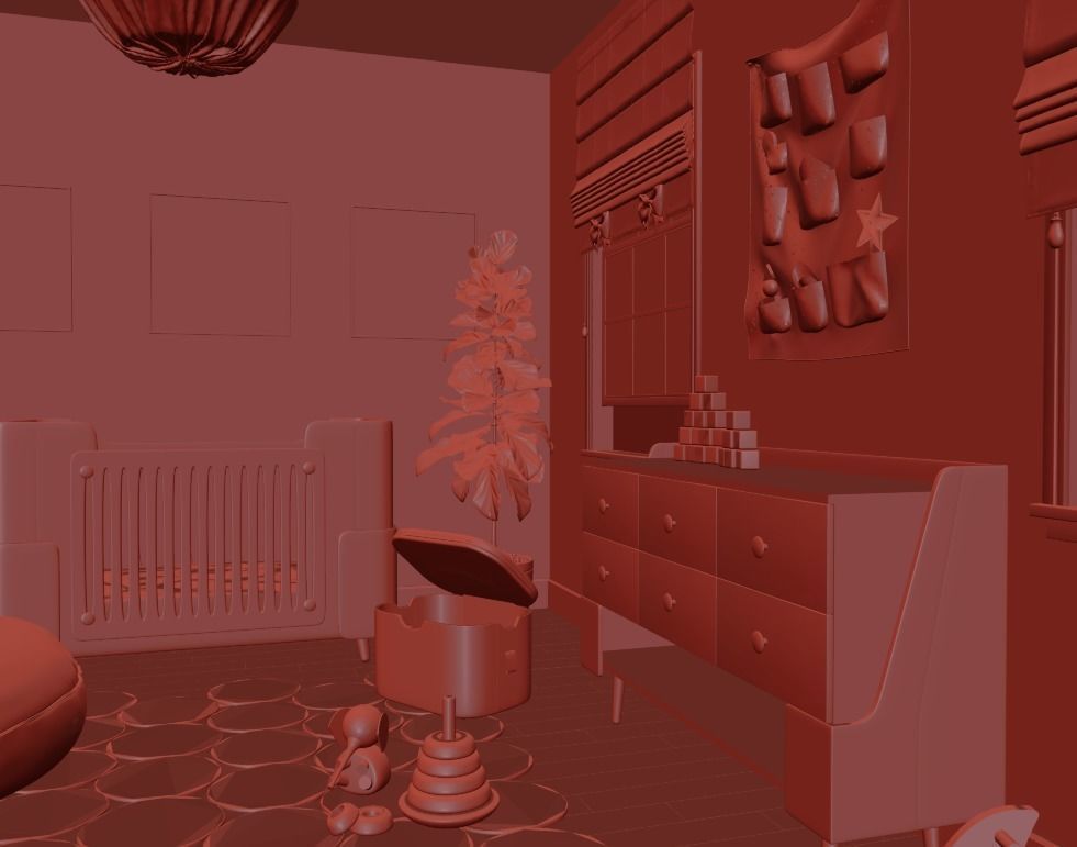 SMALL BABY ROOM 3D model_10