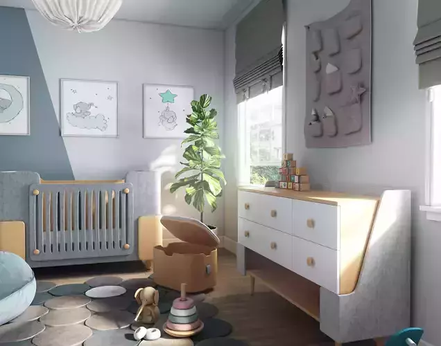 SMALL BABY ROOM  3D model