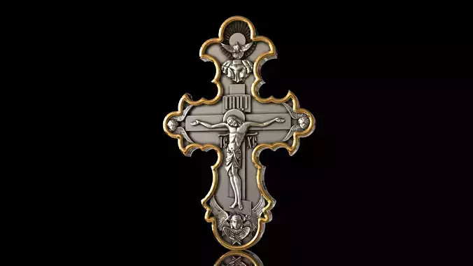 Cross double sided 3D print model