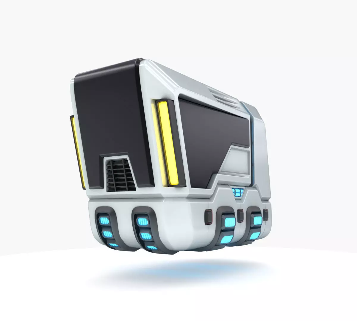 Hover truck 01 3D model