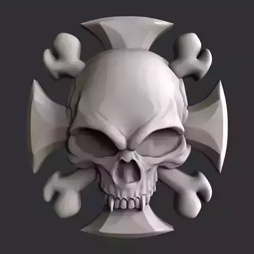 3d STL models for CNC skull