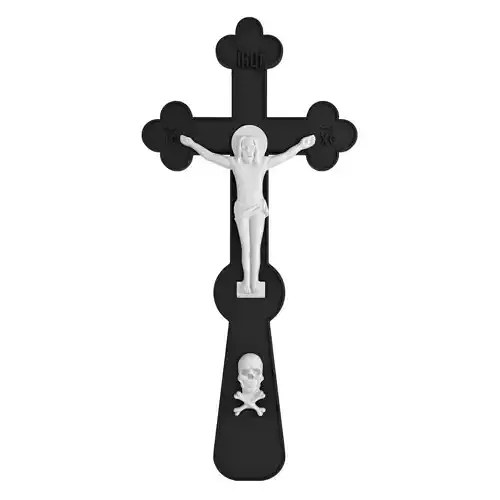 Jesus Christ on cross 3D print 3D print model