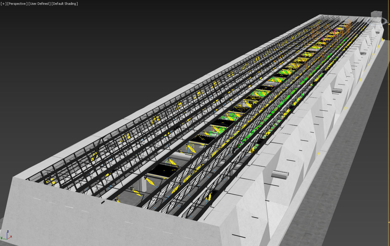 Robotic Factory Production 3d Printer Scene Animated Rigged 3D model_13
