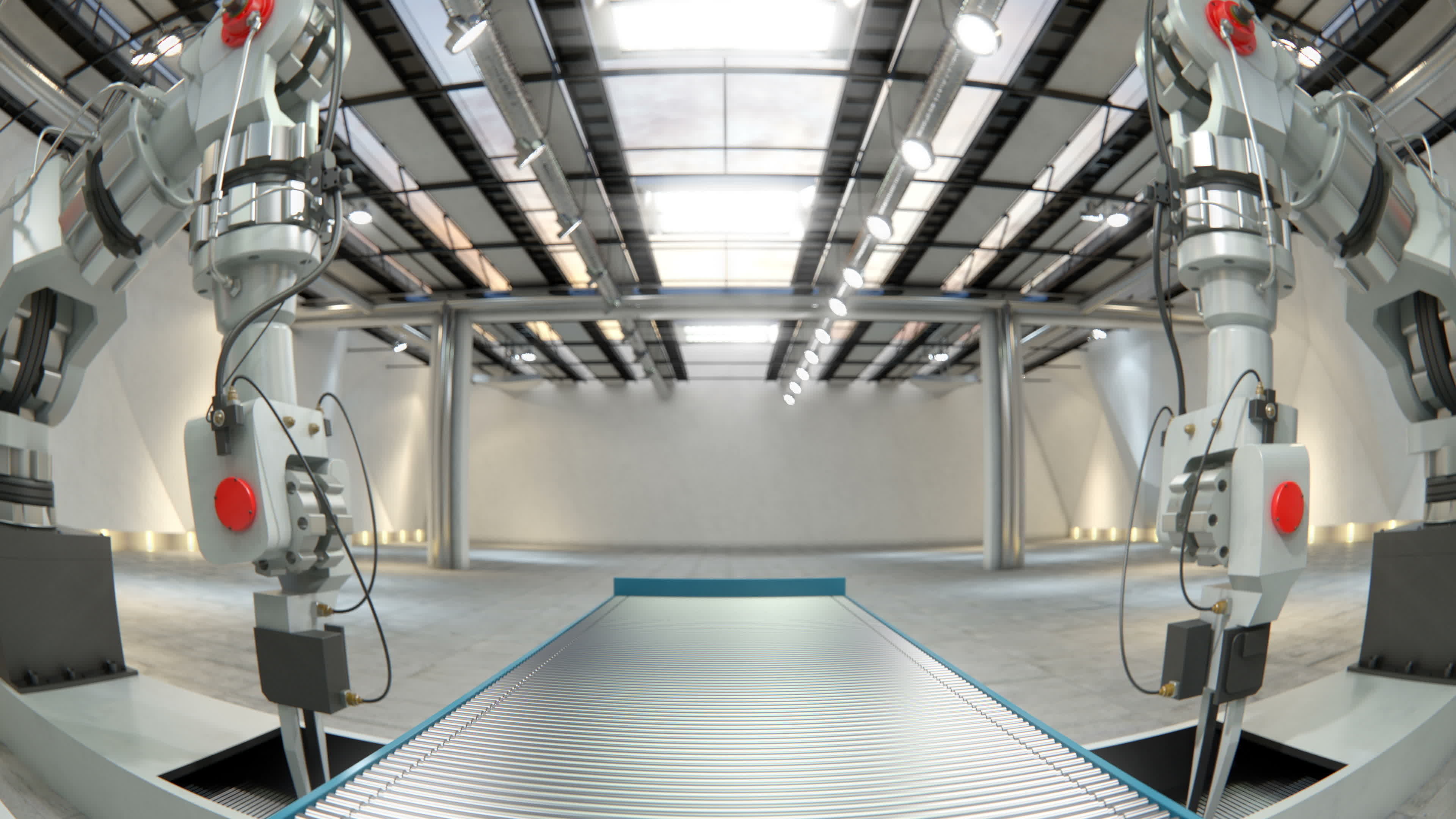 Robotic Factory Production 3d Printer Scene Animated Rigged 3D model_7