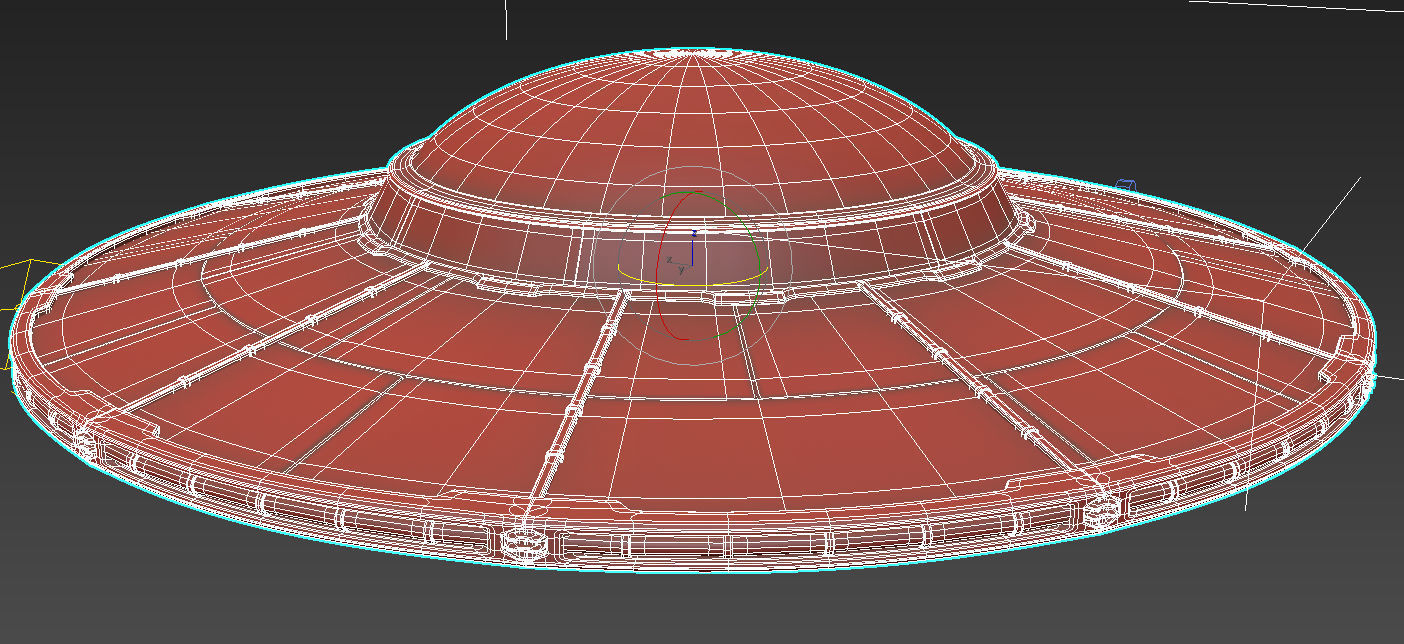 Alien UFO  3D model_6