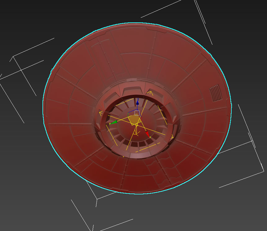 Alien UFO  3D model_5