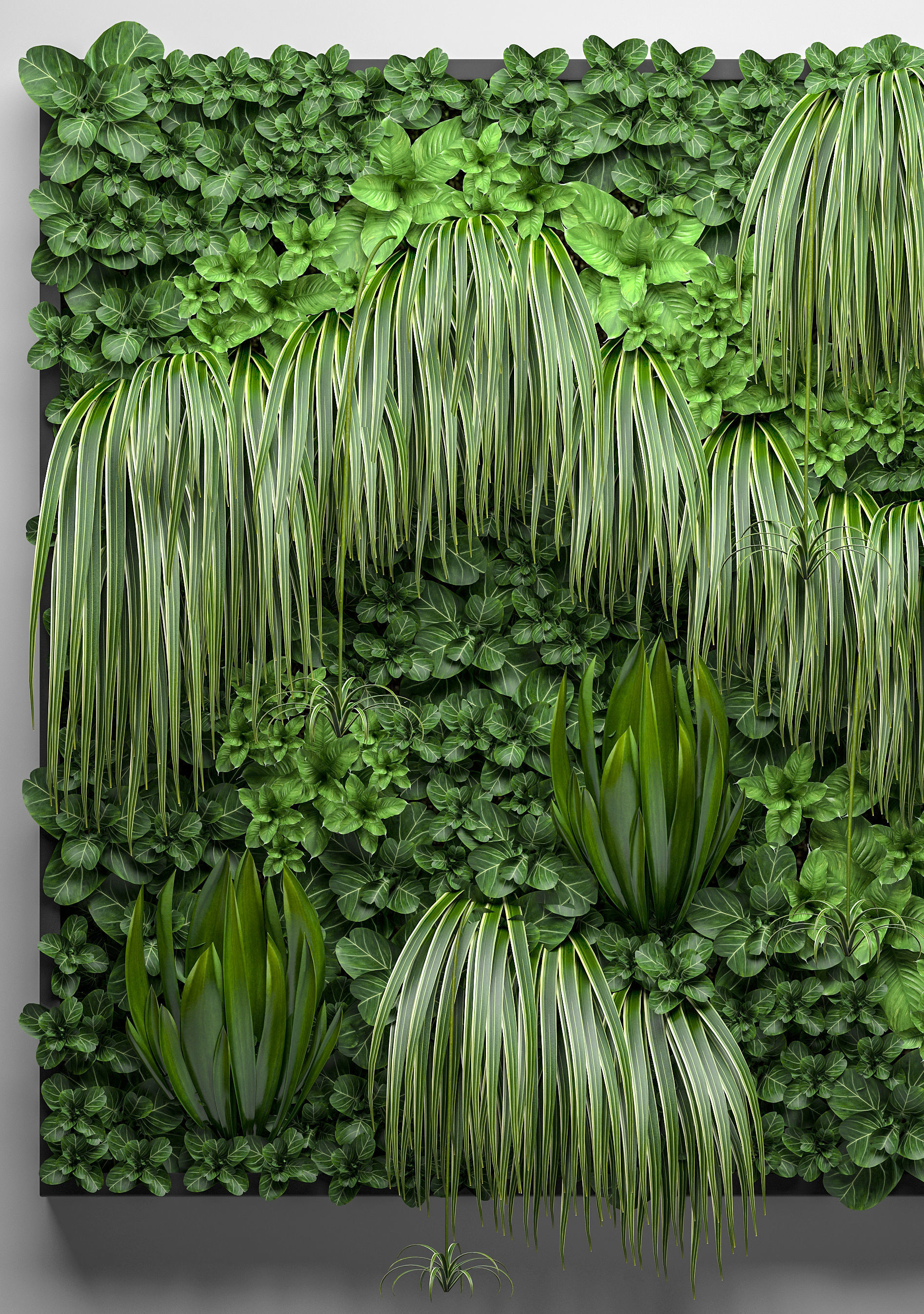 Vertical gardening 3D model_1