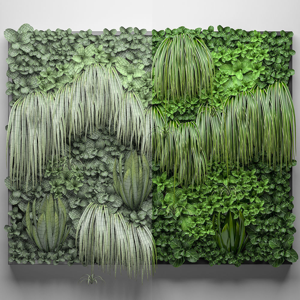 Vertical gardening 3D model_3