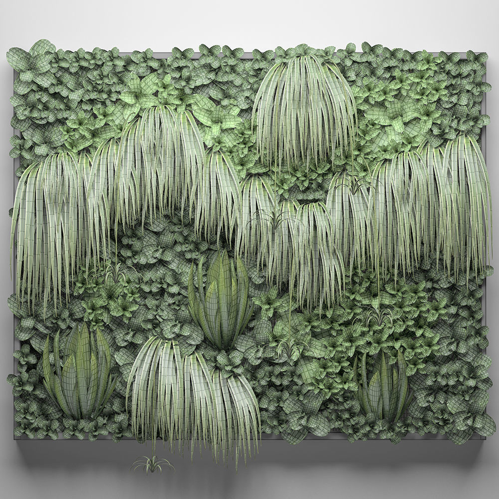 Vertical gardening 3D model_4