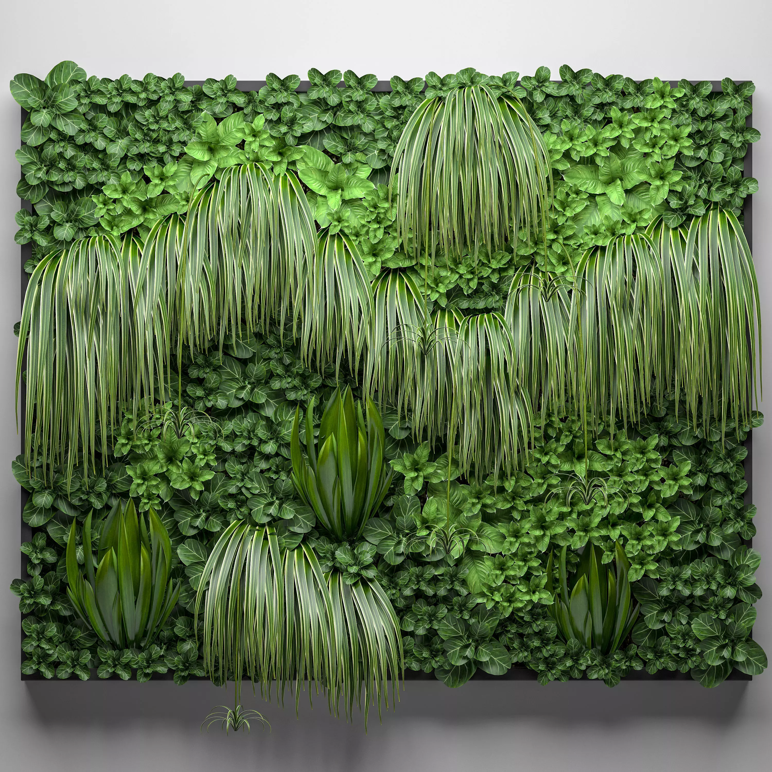 Vertical gardening 3D model_0