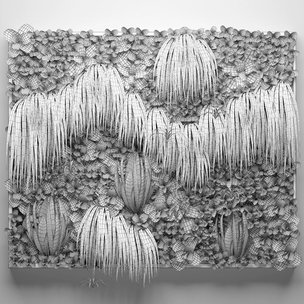 Vertical gardening 3D model_5