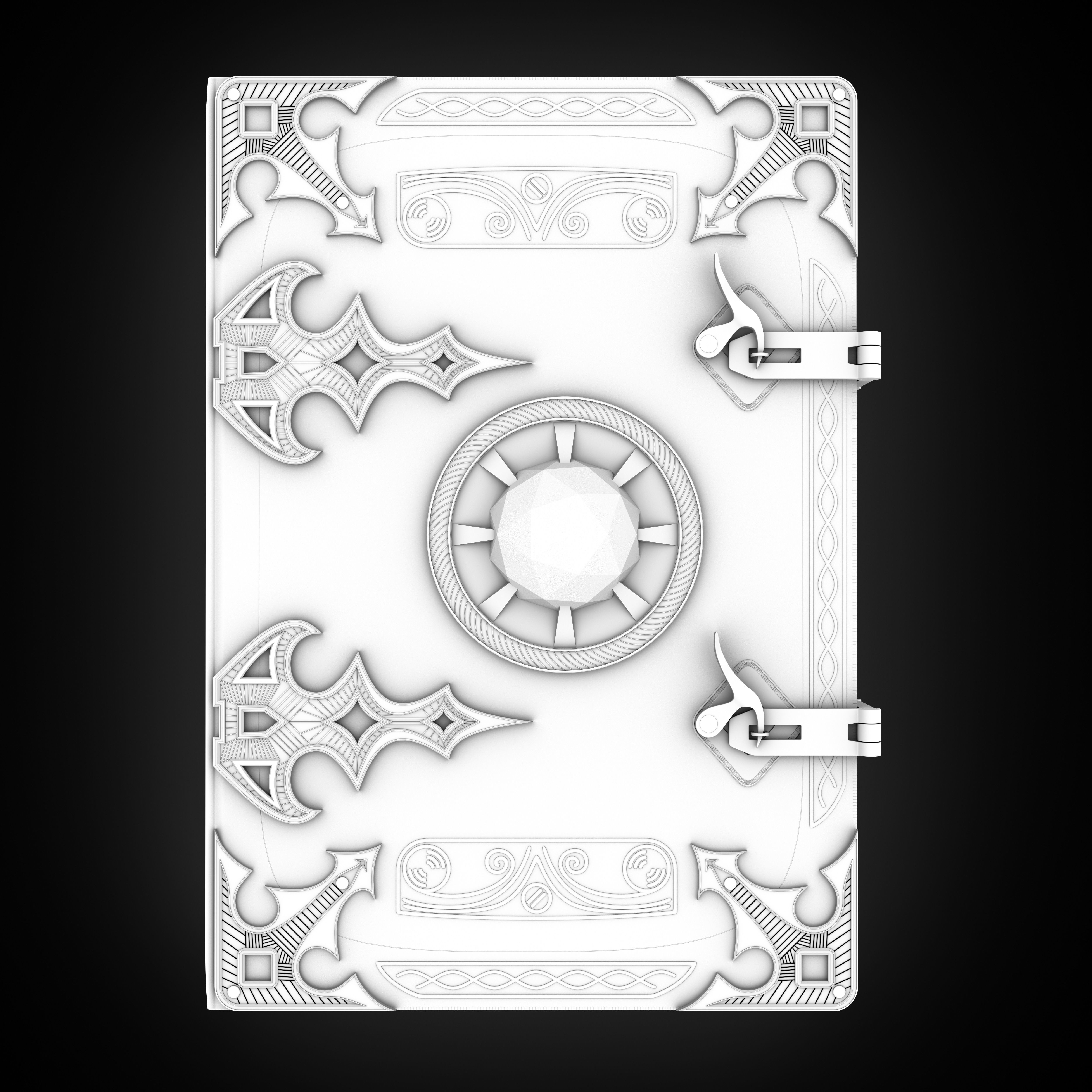 Magic Book Animated Vray Scene 3D model_2