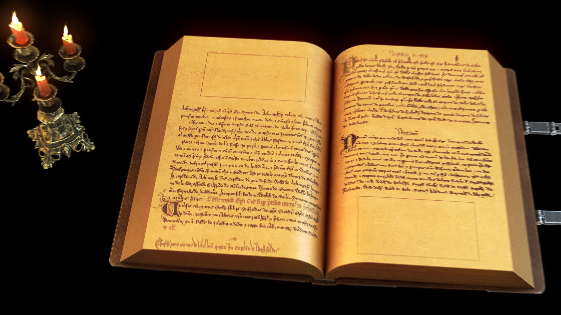 Magic Book Animated Vray Scene 3D model_3