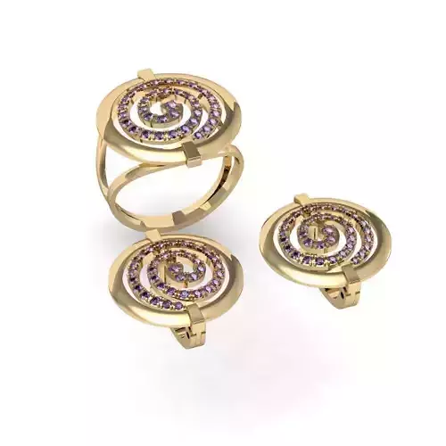  fashion set with gems   3D print model