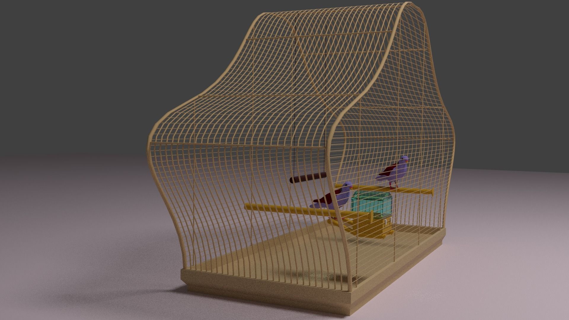 The Birdcage bird cage Free 3D model_1