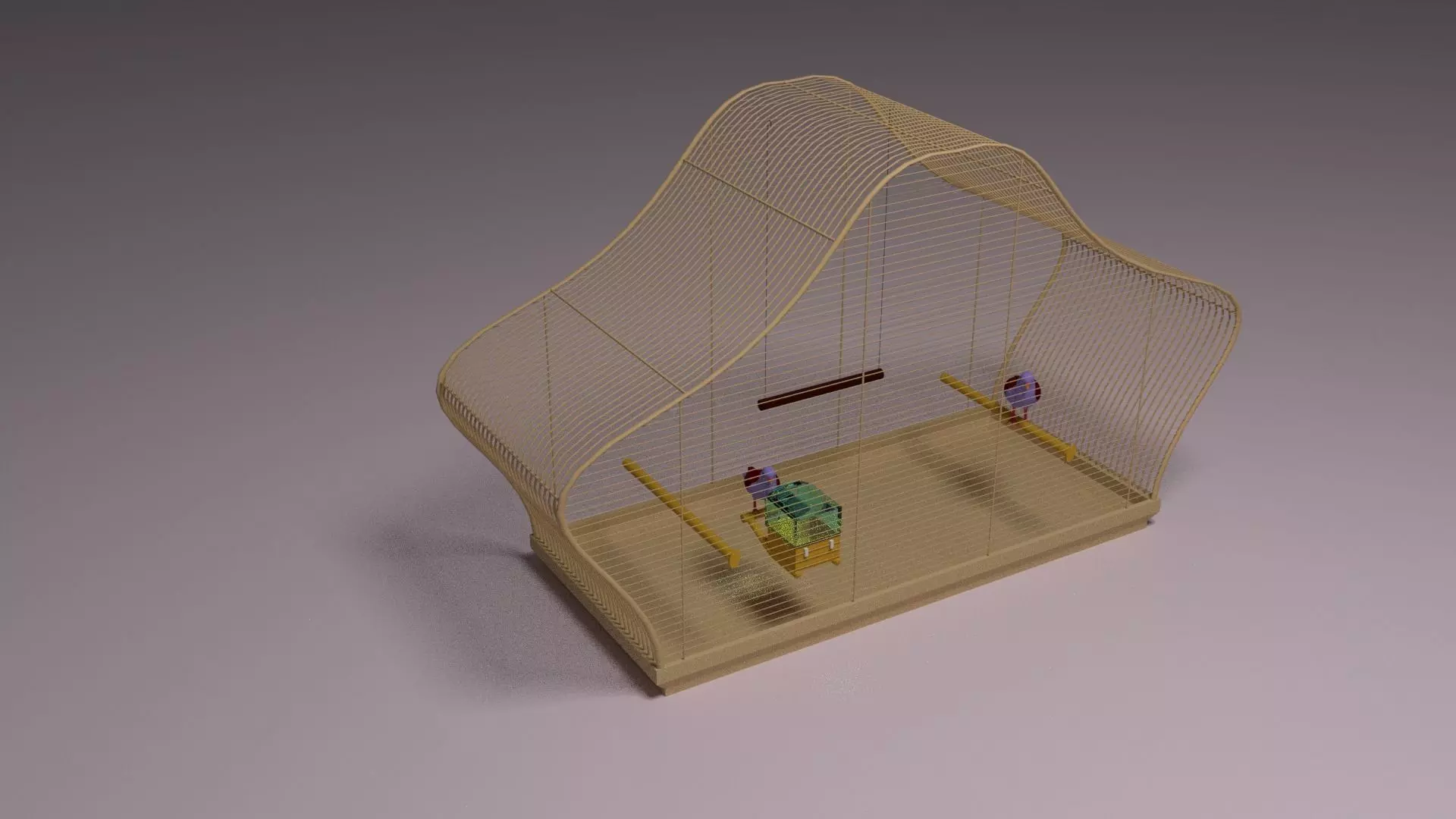 The Birdcage bird cage Free 3D model_0