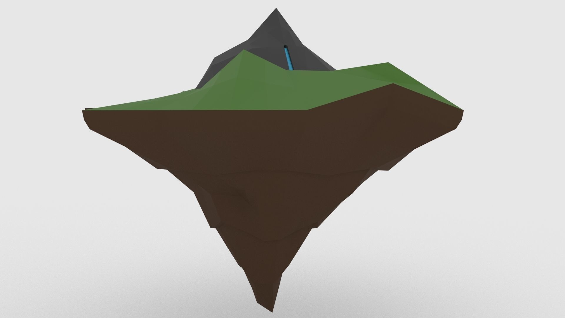 Low Poly Island Scene Low-poly 3D model_47