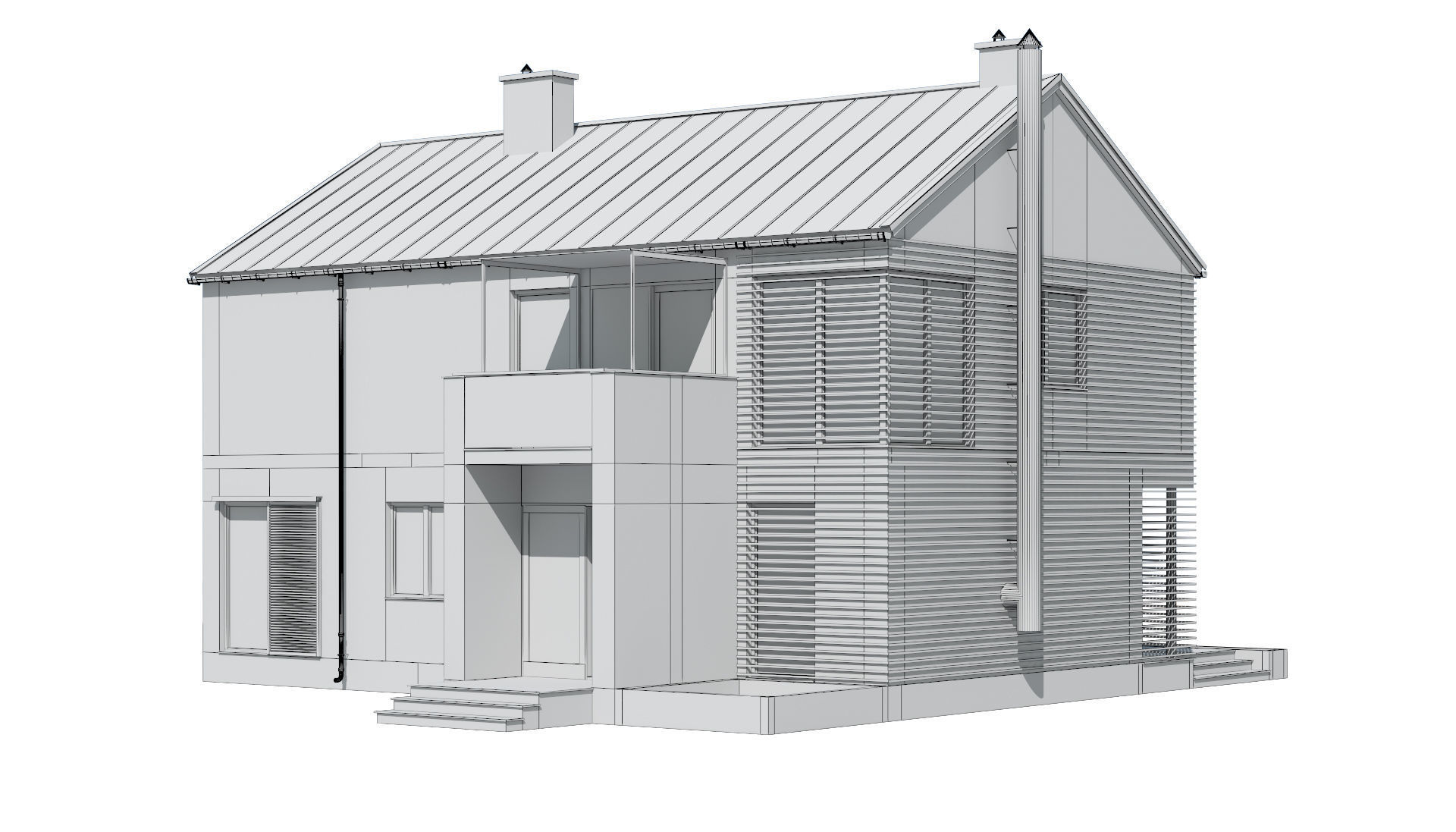 Cottage 020 3D model_6