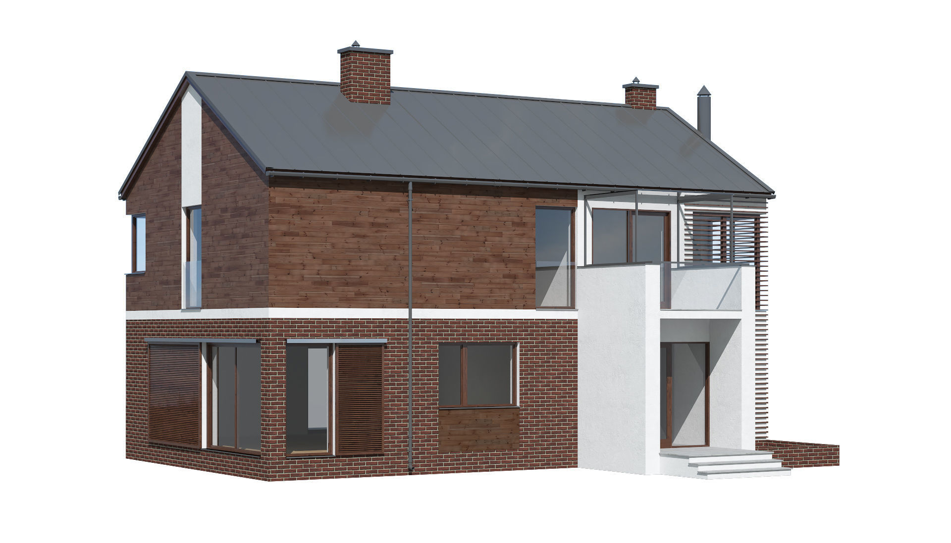 Cottage 020 3D model_1