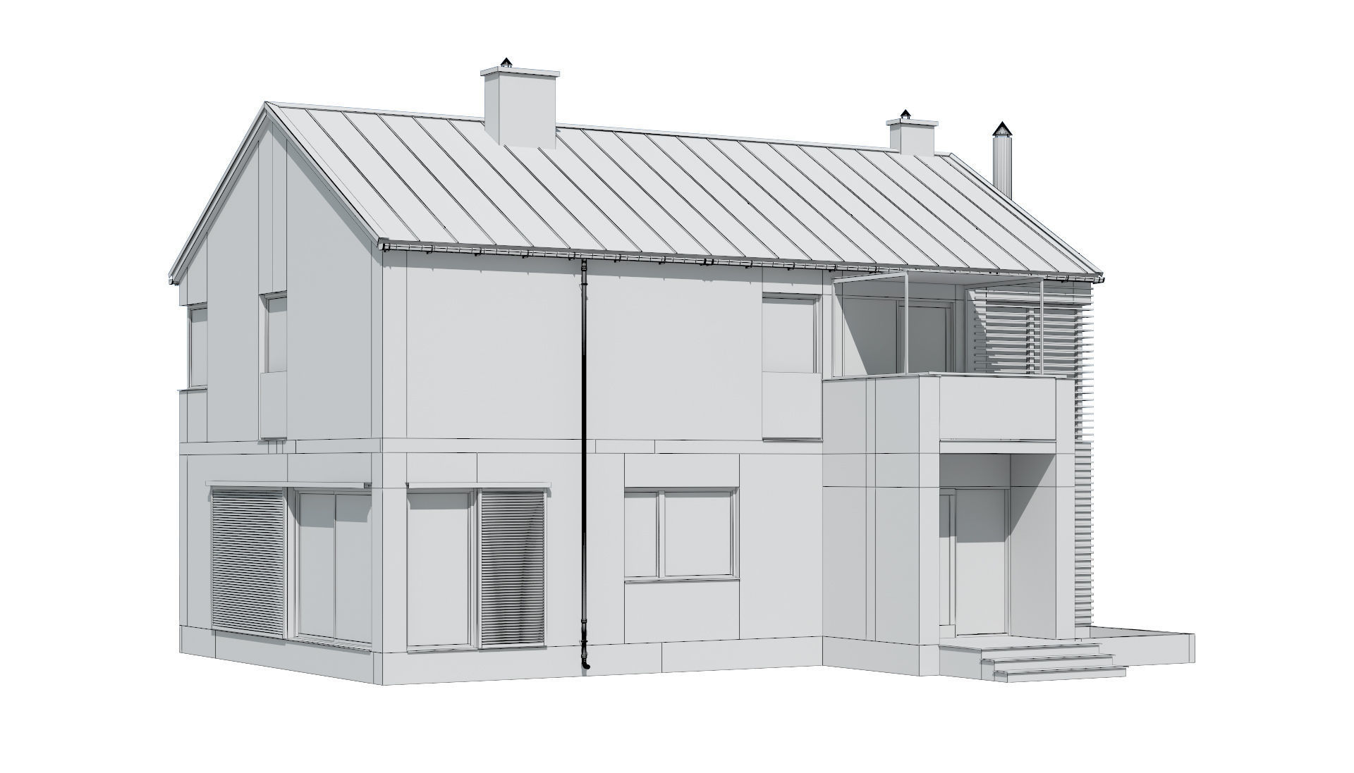 Cottage 020 3D model_5