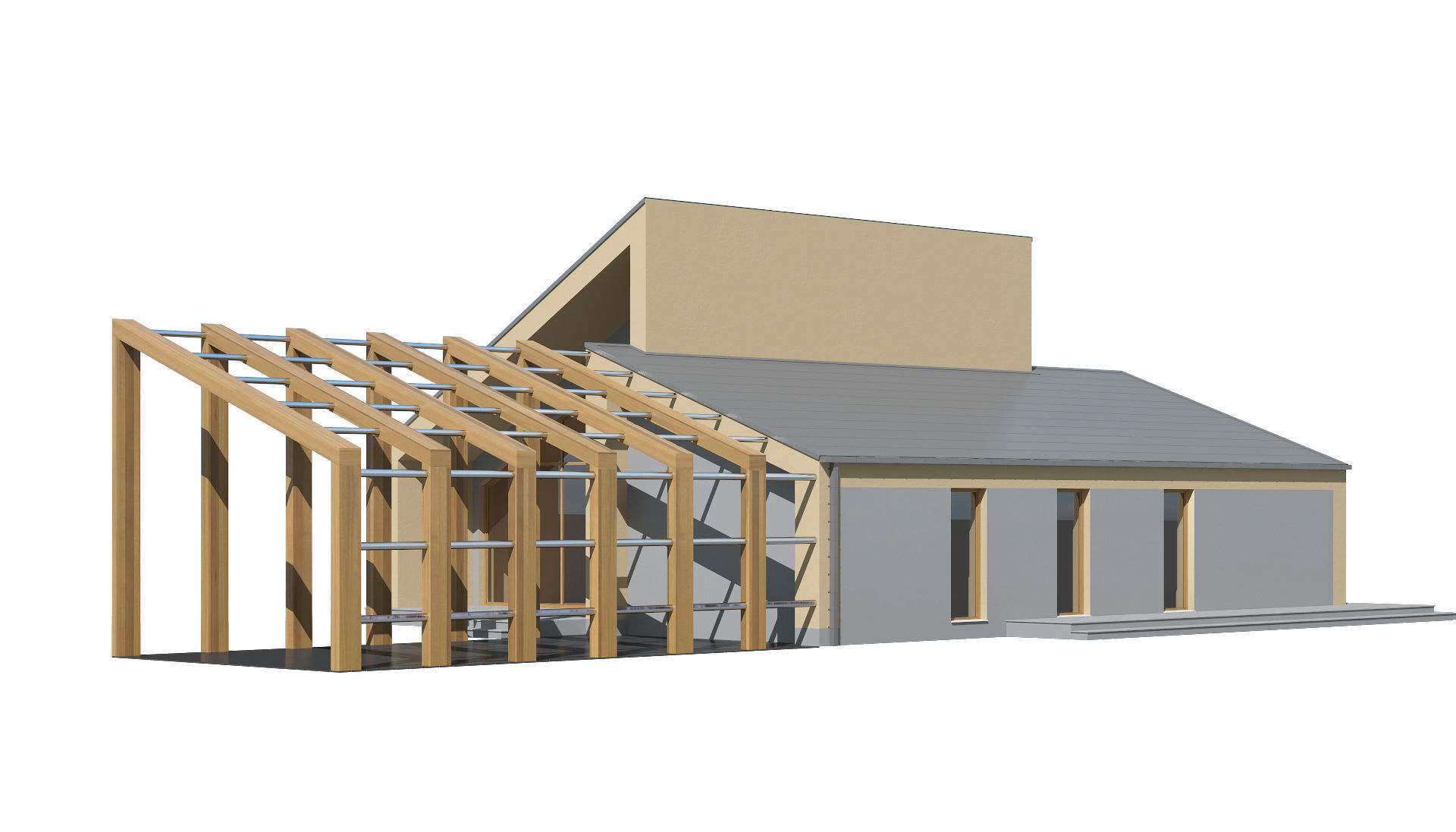 Cottage 017 3D model_2