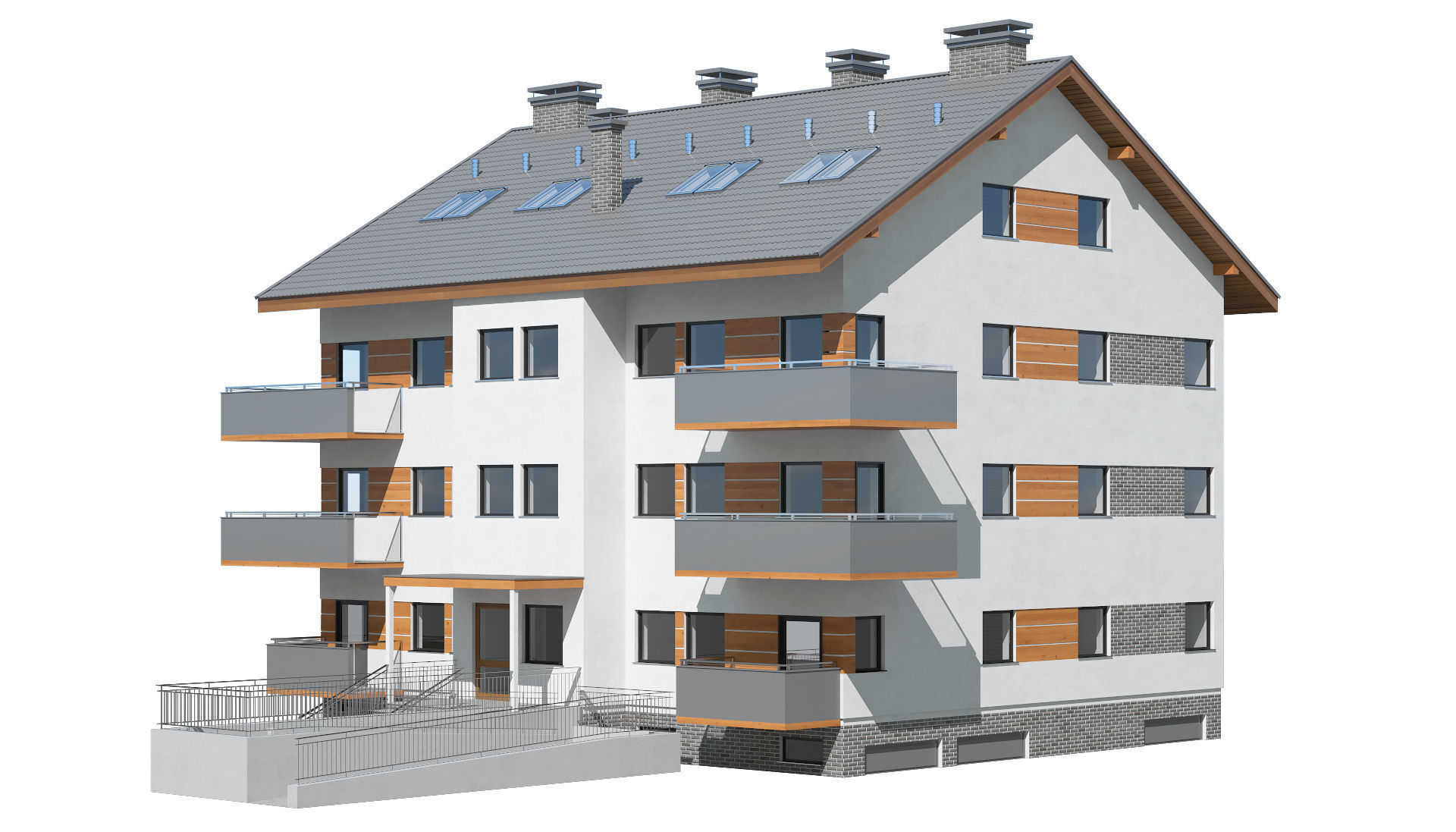 Cottage 016 3D model_2