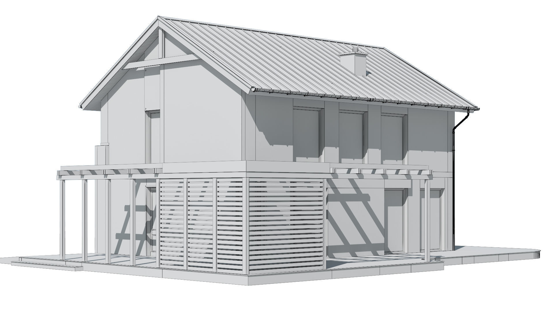 Cottage 015 3D model_6