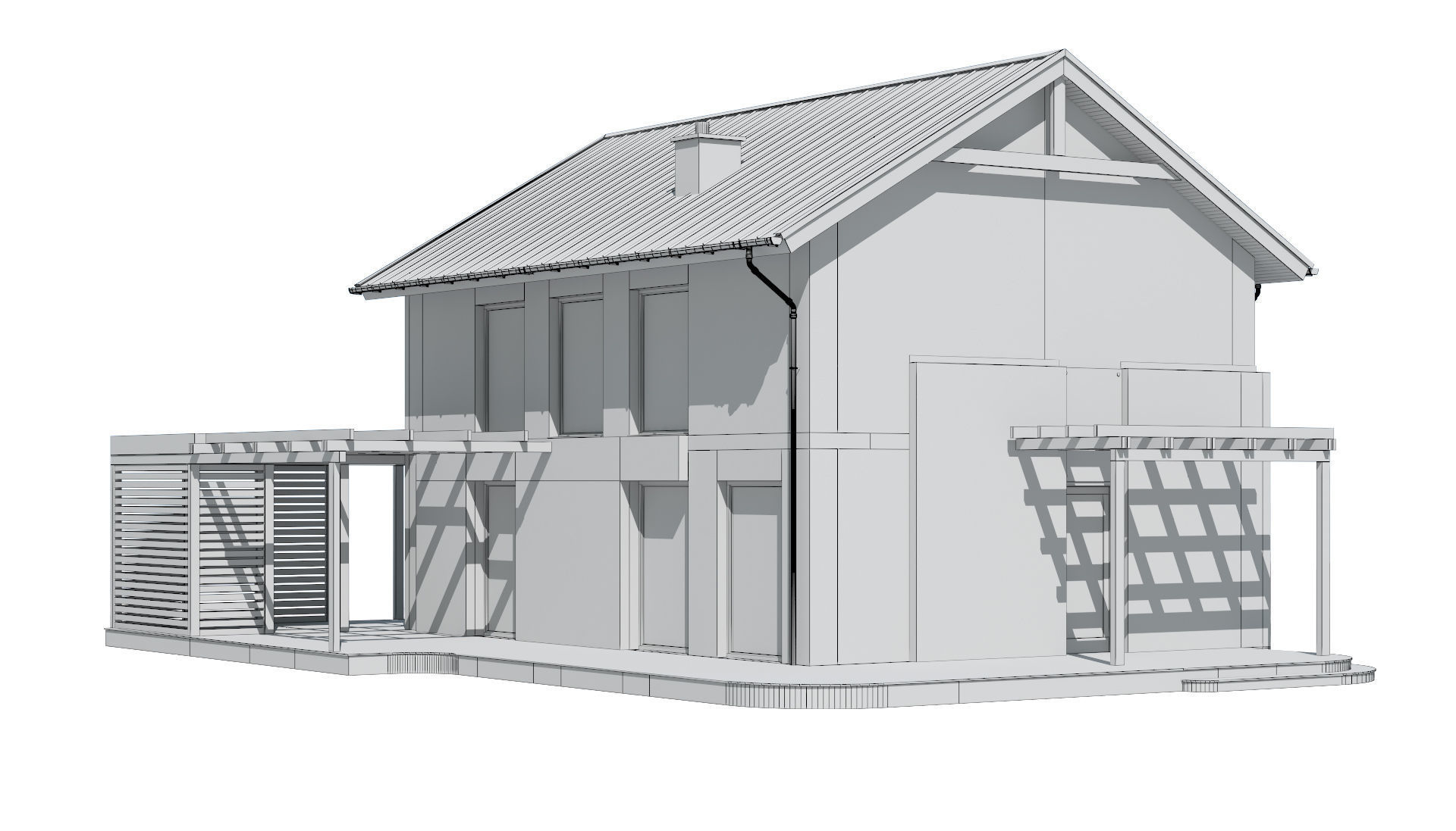 Cottage 015 3D model_7