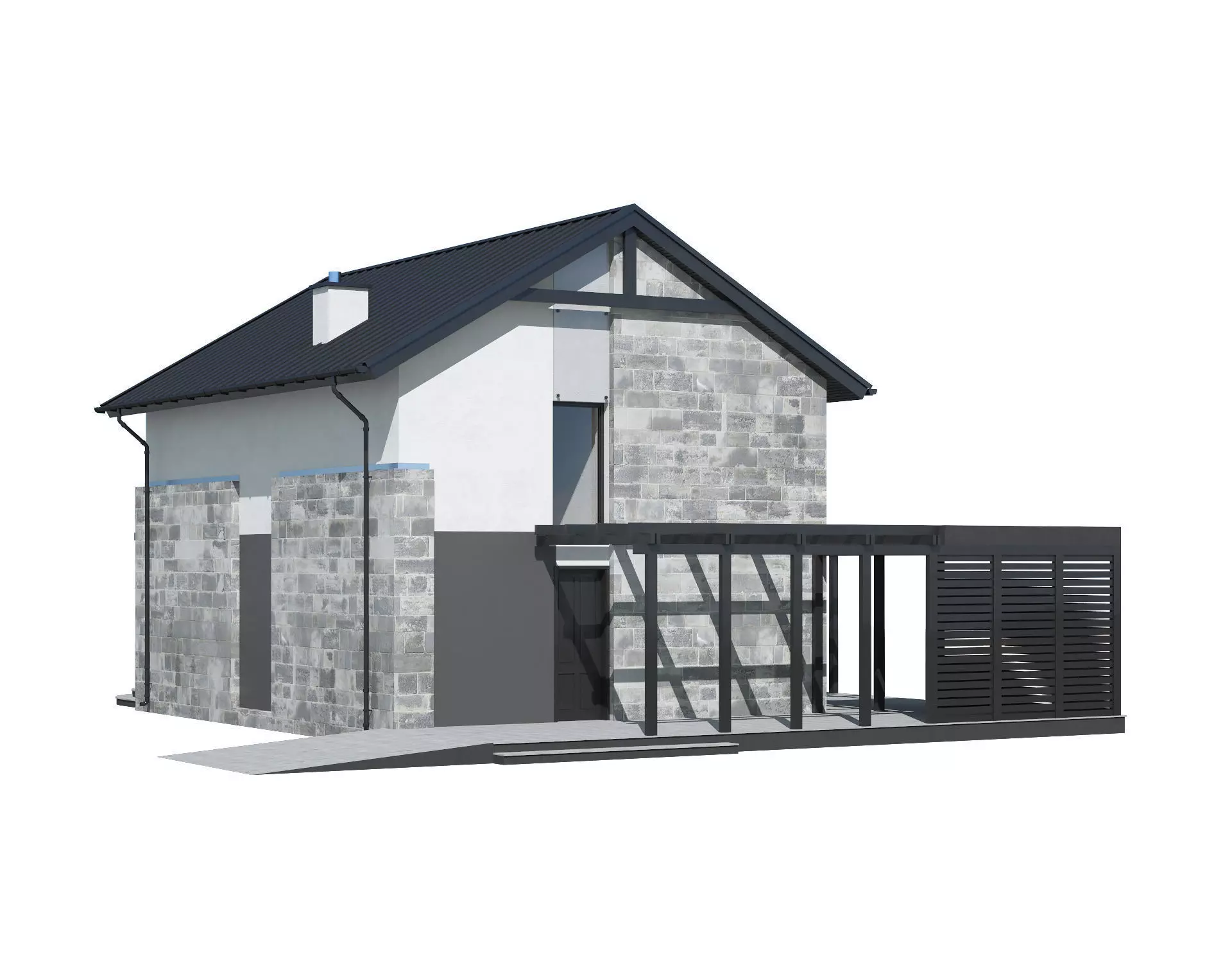 Cottage 015 3D model_0