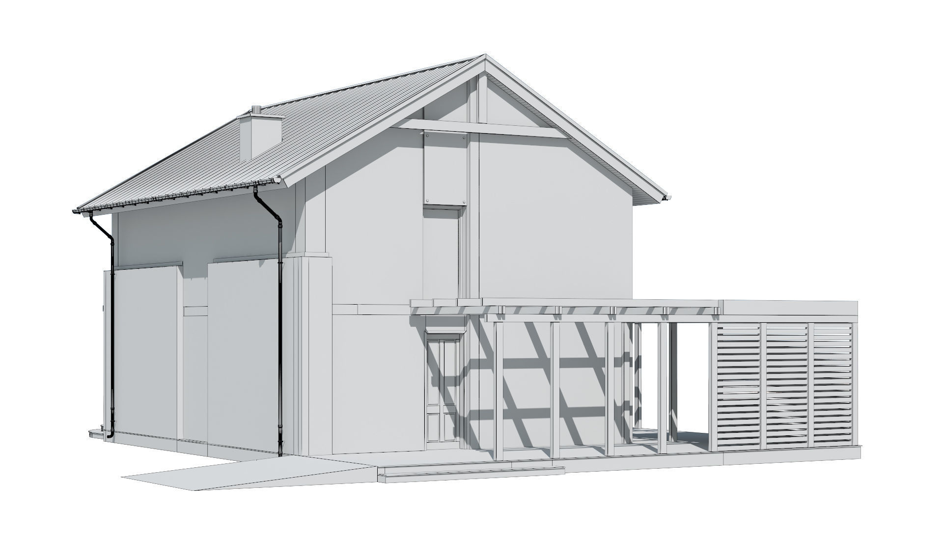 Cottage 015 3D model_5