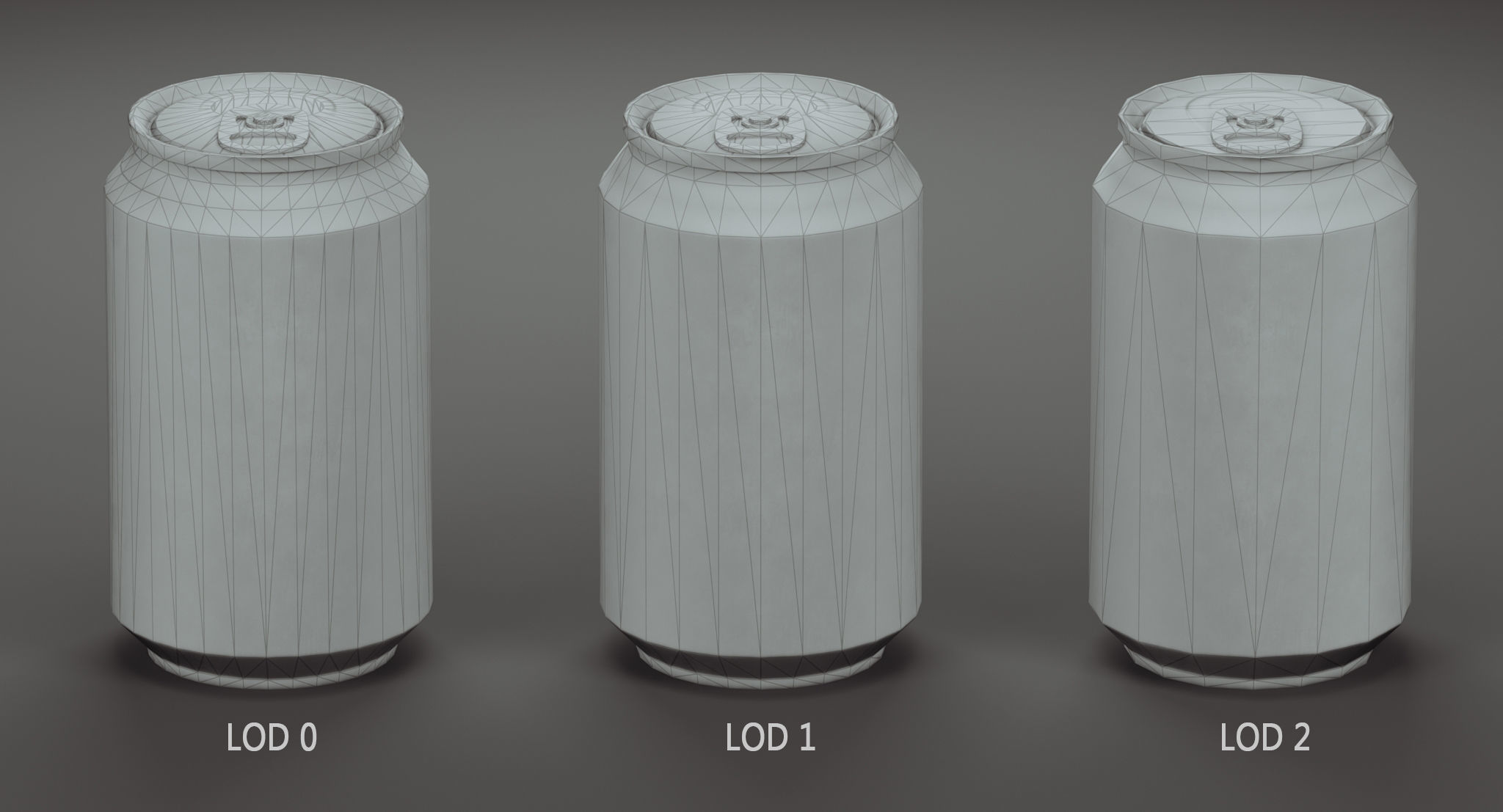 Soda Can VR AR low-poly 3D model Low-poly 3D model_5