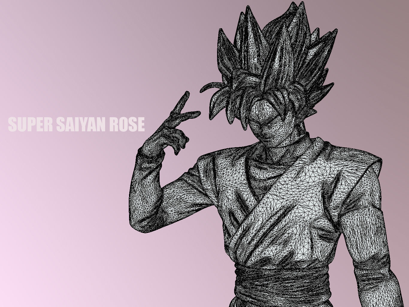 Super Saiyan Rose 3D model_16