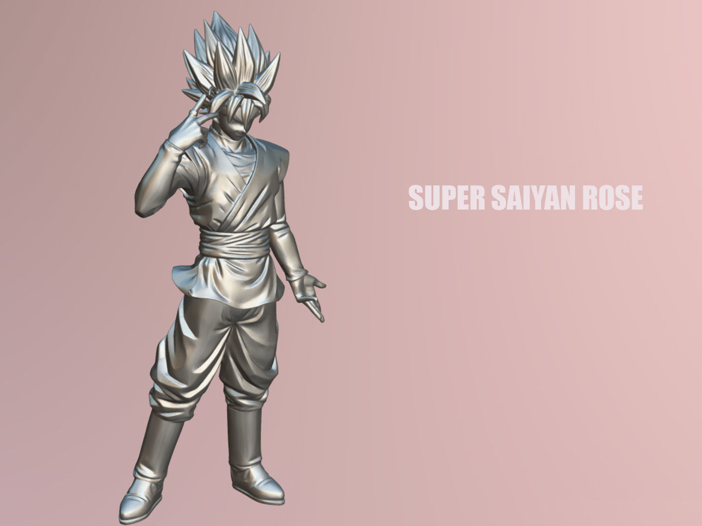 Super Saiyan Rose 3D model_18
