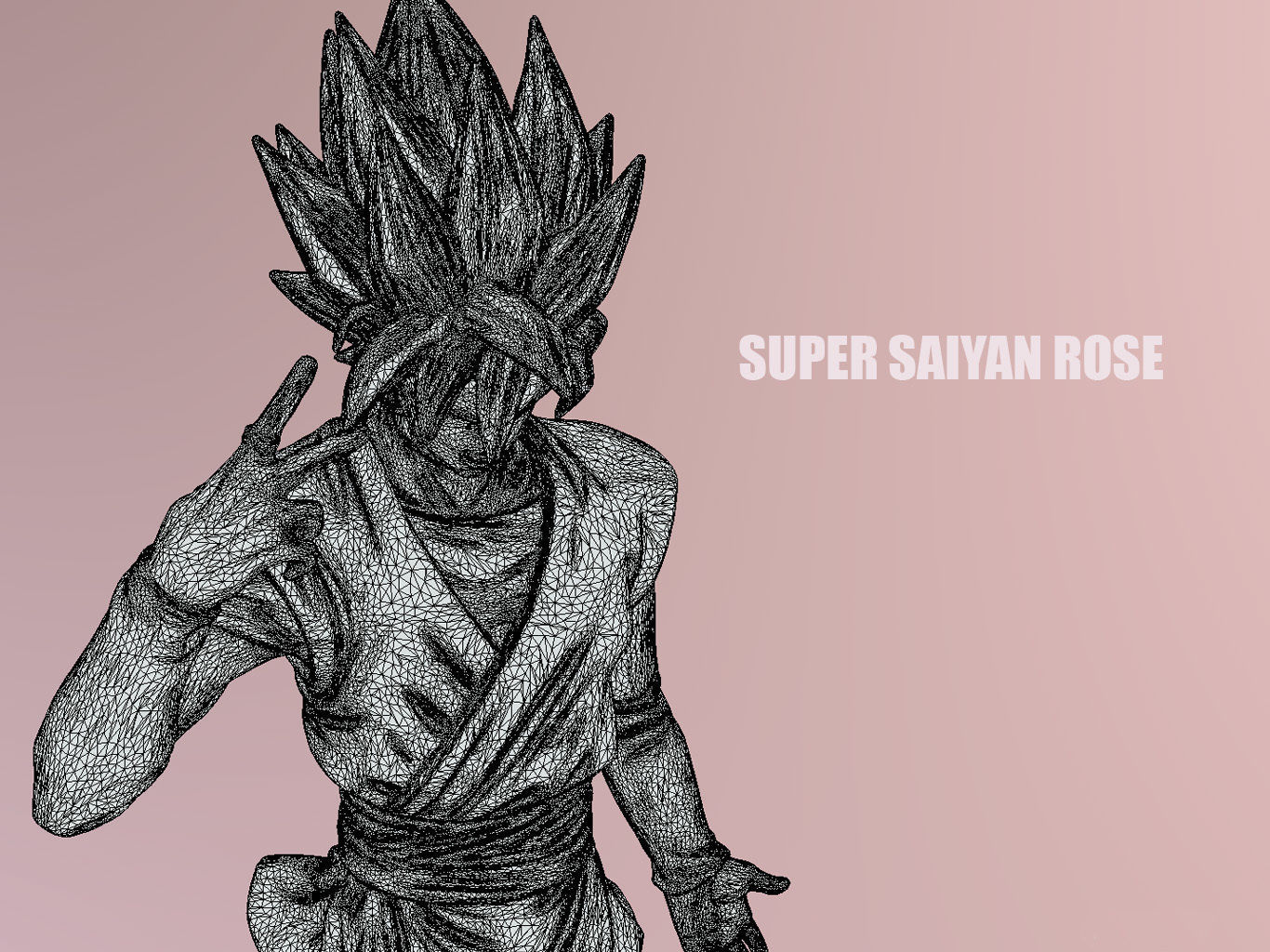 Super Saiyan Rose 3D model_13