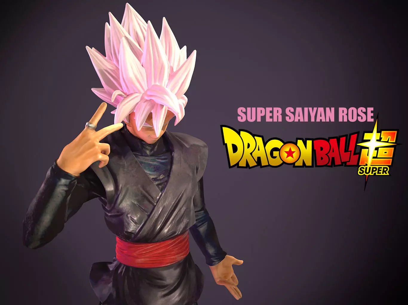 Super Saiyan Rose 3D model_0